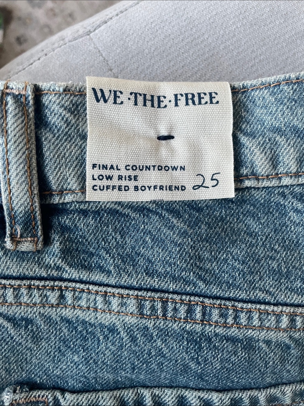 We The Free Blue High-Rise Wide Leg Jeans - Picture 6 of 10